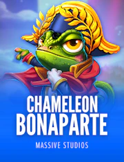 Slot con personaje camaleónico y apariencia premium de aventura.